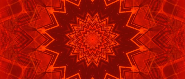 Red Star Burst Neon Tunnel VJ Loop 21:9 Ultrawide 60fps Screensaver
