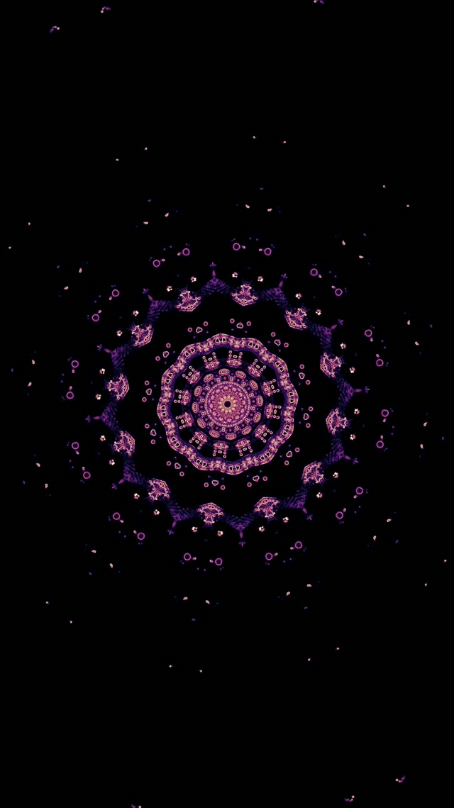 Neon Tunnel Fractal Mandala Vj Loop 9:16 Reels 60fps Screensaver