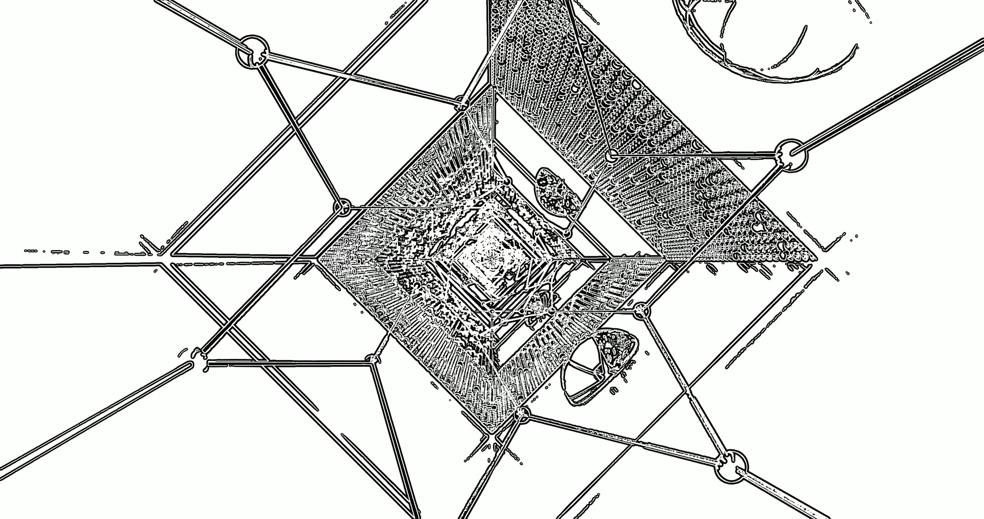 4k uhd 60fps screensaver نيون تونيل geometric diamond patterns windows 11 VJ Loop