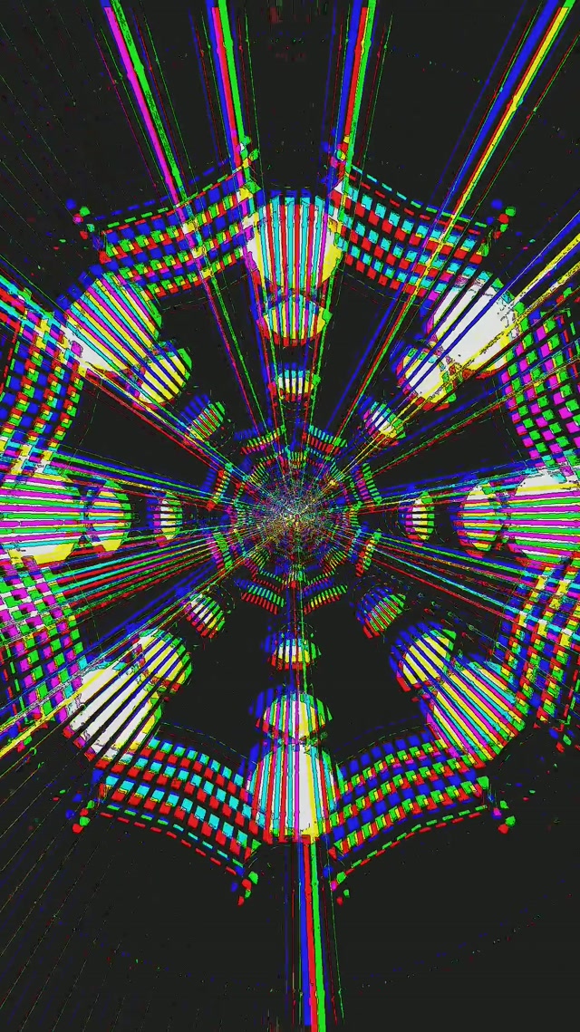 نفق النيون خلل حافظة الشاشة 60fps 9:16 Reels VJ Loop PC Laptop