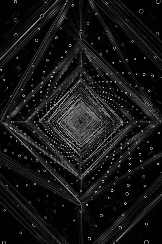 نفق نيون ألماس داكن حافظة الشاشة 2:3 عمودي 60fps VJ Loop كمبيوتر