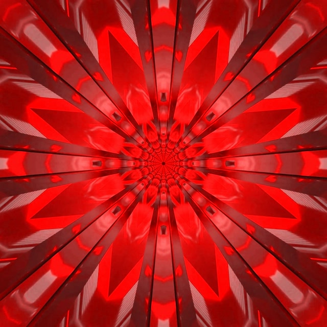 نفق النيون الأحمر انفجار شعاعي VJ Loop 1:1 Square 60fps حافظة الشاشة