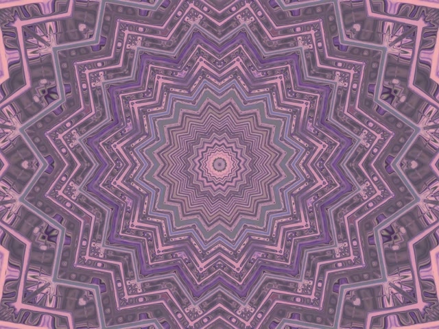 نفق النيون البنفسجي نجمة كاليدوسكوب Vj Loop 4:3 كلاسيكي 60fps حافظة شاشة