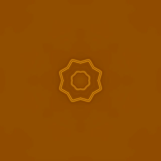 النجمة الذهبية 8 نقاط نفق النيون حافظة الشاشة Vj Loop 1:1 مربع 60fps