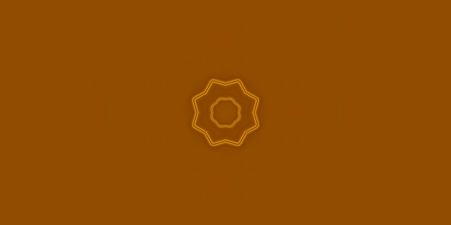 النجمة الذهبية 8 نقاط نفق النيون VJ Loop 2:1 Univisium 60fps حافظة الشاشة