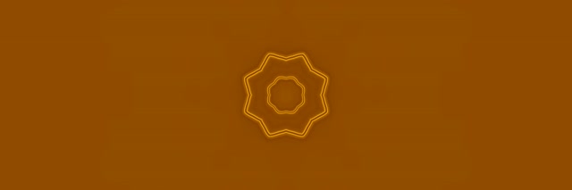 النجمة الذهبية ماندالا نفق النيون Vj Loop 3:1 عريض ثلاثي 60fps حافظة الشاشة