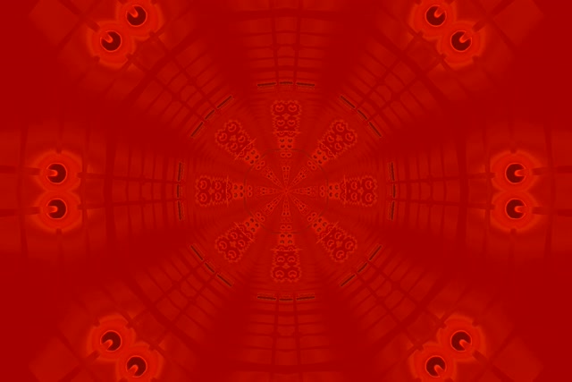 Red Neon Tunnel Octagon Vortex VJ Loop 3:2 Surface 60fps Screensaver