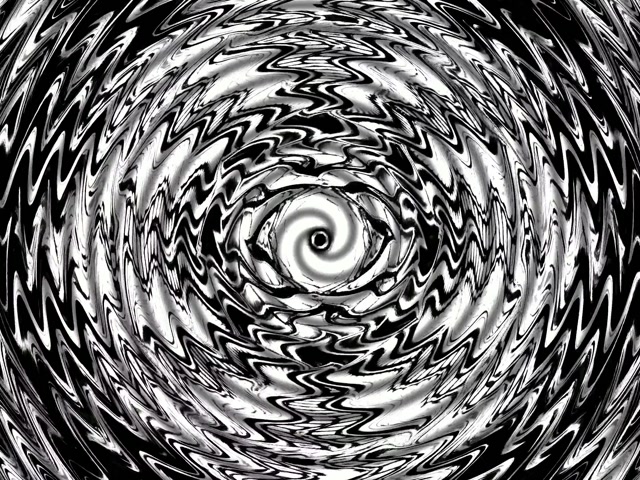 VJ Loop نفق النيون أسود أبيض دوامة دوامة 4:3 كلاسيكي 60fps حافظ شاشة