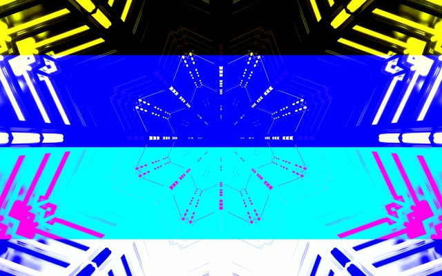 Neon Tunnel Rainbow Kaleidoscope VJ Loop 60fps 16:10 MacBook Screensaver