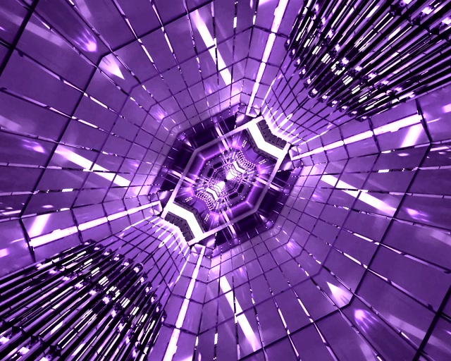 Виолетов Neon Tunnel Скрийнсейвър 5:4 индустриален 60fps VJ Loop PC Лаптоп