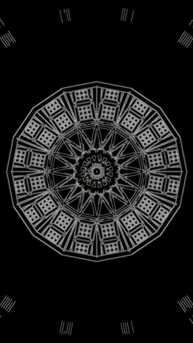 Neon Tunnel Mandala Star Vj Loop 9:16 Reels 60fps Screensaver