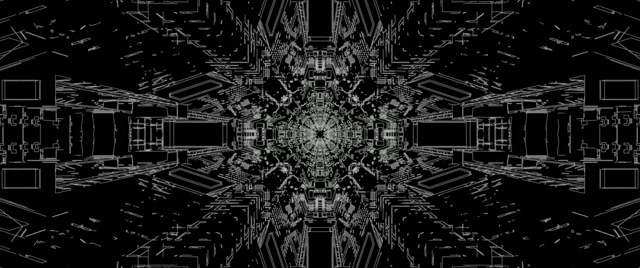 Neon Tunnel Fractal Kaleidoscope Vj Loop 2.39:1 Cinemascope 60fps Screensaver