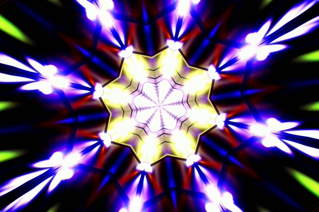Neon Tunnel Kaleidoscope Burst VJ Loop 3:2 Surface 60fps Screensaver