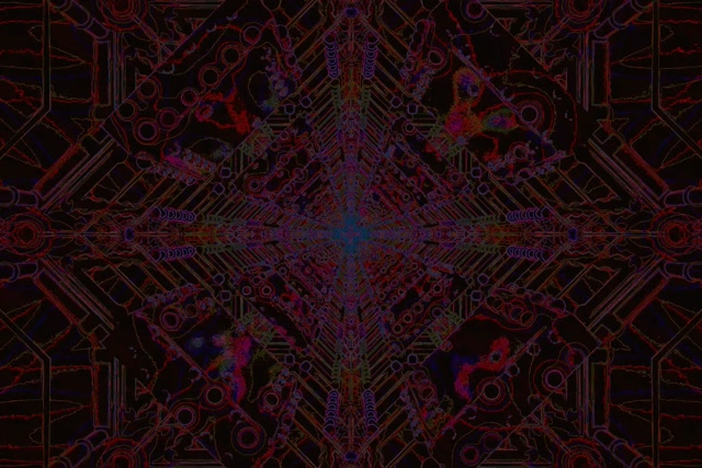 Neon Tunnel Dark Circuit Grid VJ Loop 3:2 Surface 60fps Screensaver