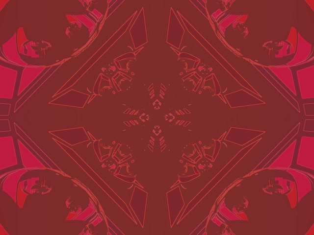 Red Diamond Kaleidoscope Neon Tunnel Vj Loop 4:3 Classic 60fps Screensaver