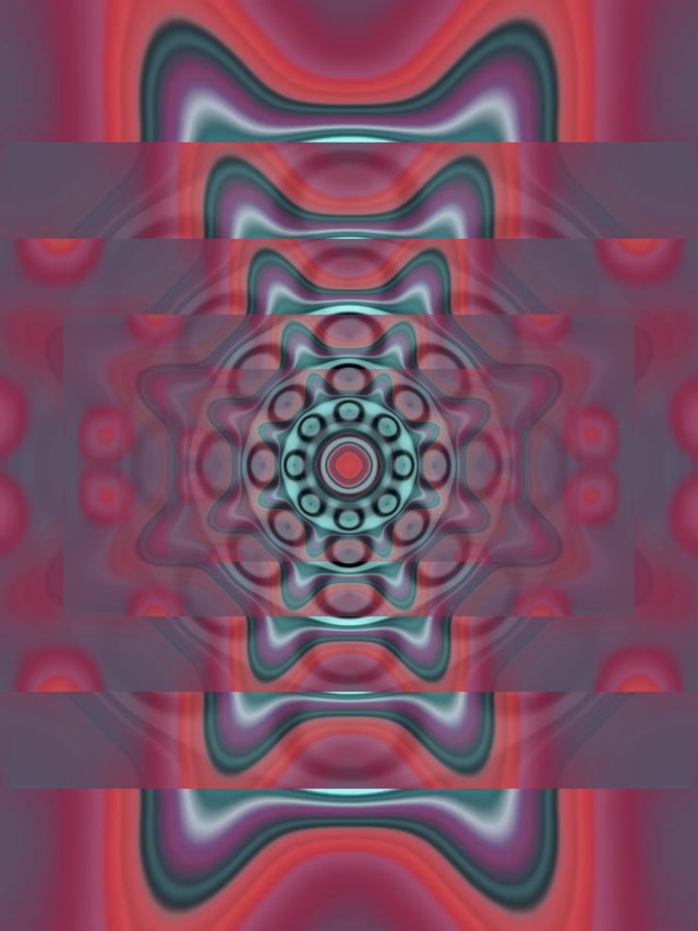 Neon Tunnel Pulsating Kaleidoscope Vortex 3:4 iPad Portrait 60fps Screensaver Loop