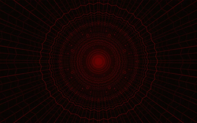 Vj loop Red Neon Tunnel Radial Web Grid 60fps 16:10 macbook Screensaver
