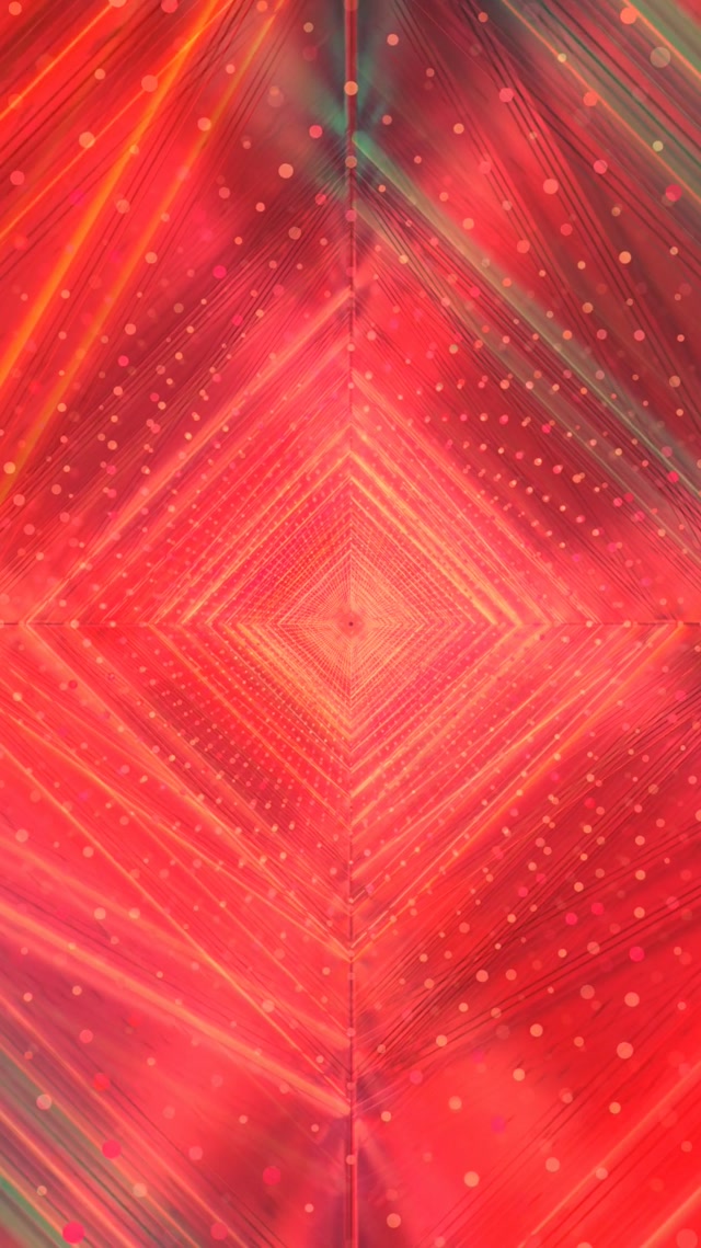 Neon Tunnel Pulsating Diamond Vortex 9:16 Reels 60fps Screensaver VJ Loop
