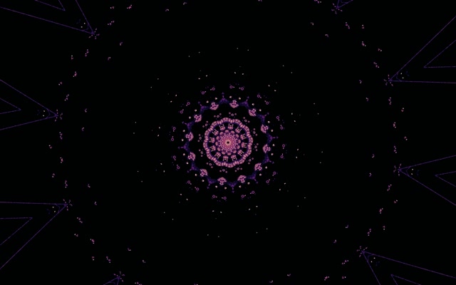 Neon Tunnel Fractal Mandala Vj Loop 16:10 MacBook 60fps Screensaver