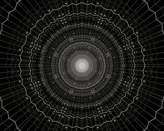 Neon Tunnel Spiderweb Vortex Vj Loop 5:4 Industrial 60fps Screensaver