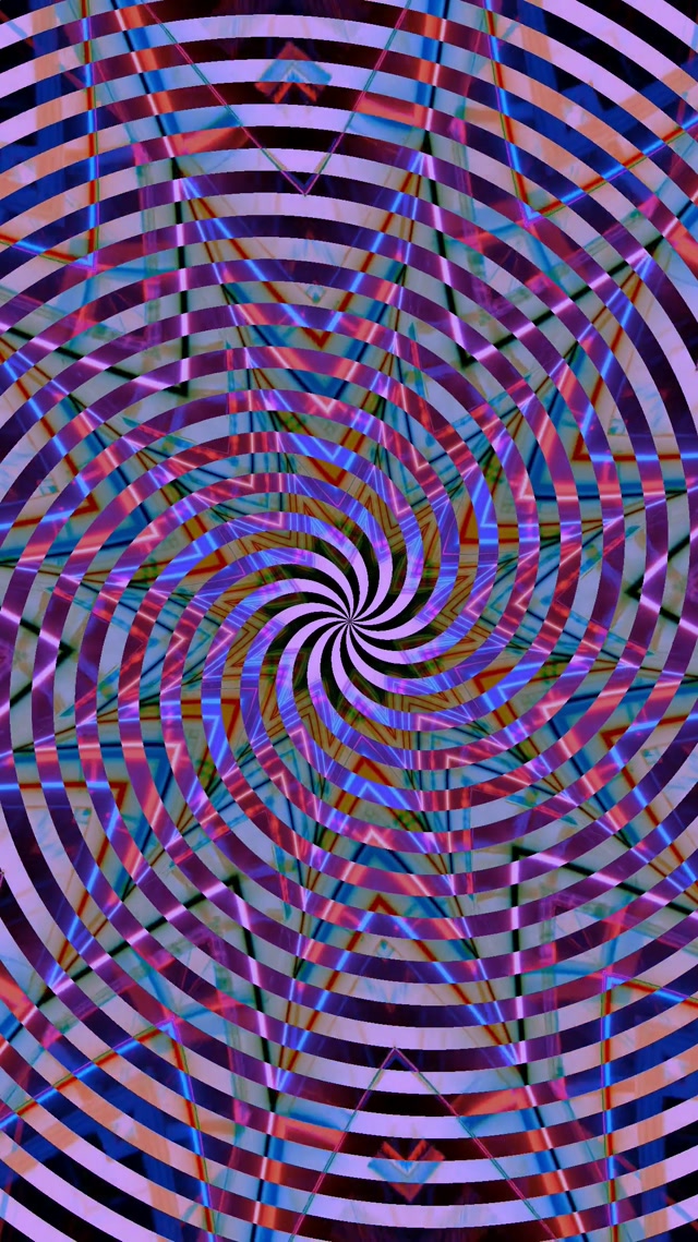 Spiraling Neon Tunnel VJ Loop 9:16 Reels 60fps Screensaver Motion