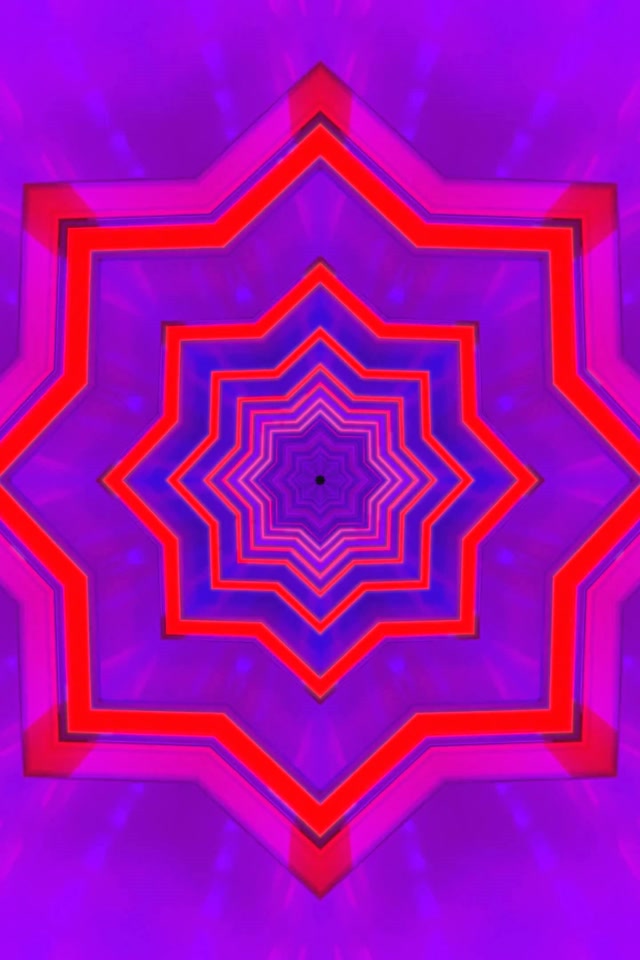 Neon тунел звезден вихър VJ Loop 2:3 фото портрет 60fps екранна защита