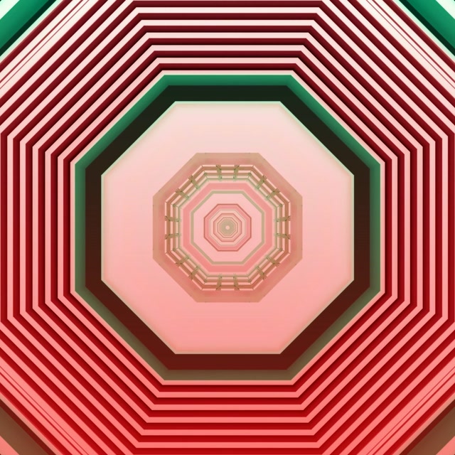 Червен Розов Неон Тунел Screensaver 1:1 Square 60fps VJ Loop PC Laptop