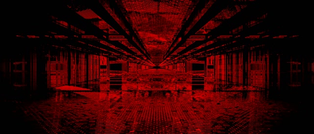 Червен Неонов Тунел VJ Loop Мрежа Screensaver 21:9 Ultrawide 60fps Loopable Video