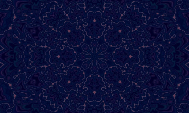 Неонов тунел мандала тъмно син калейдоскоп Vj Loop 5:3 Wide 60fps Screensaver