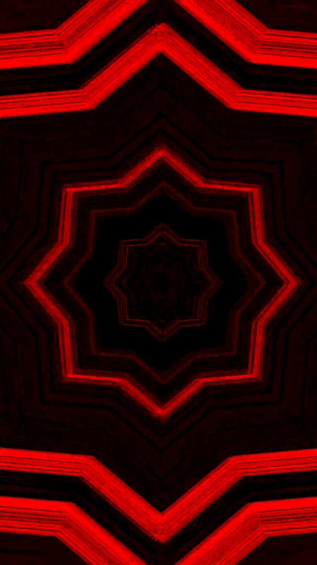Червена звезда неонов тунел VJ Loop 9:16 Reels 60fps скрийнсейвър