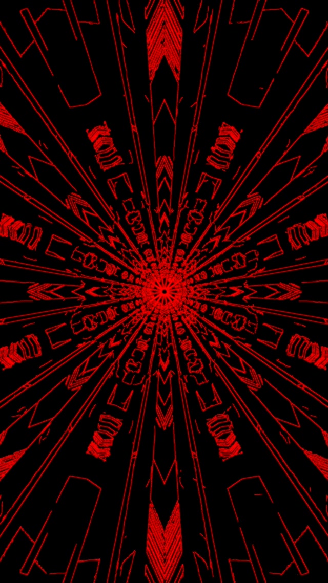 Neon тунел зелен фрактален калейдоскоп експлозия VJ Loop 9:16 Reels 60fps екранна защита