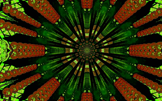 Neon Tunnel Red Kaleidoscope Burst Vj Loop 60fps 16:10 MacBook Screensaver