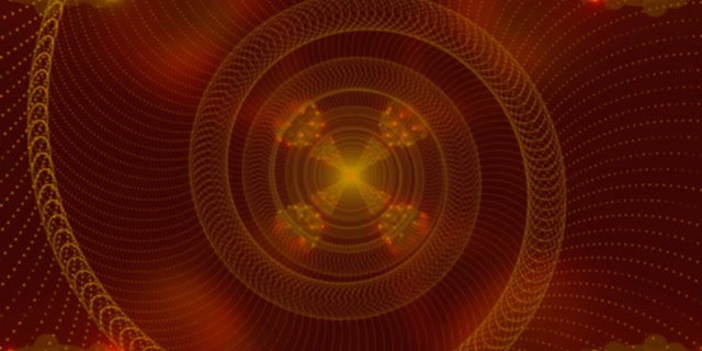 Neon Tunnel Golden Spiral Mandala 2:1 Univisium 60fps Screensaver Vj Loop