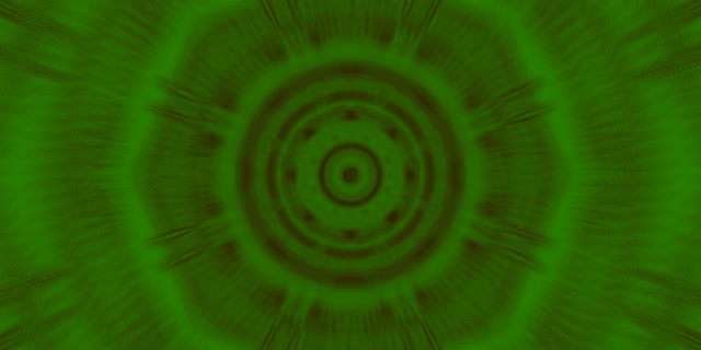 Green Neon Tunnel Mandala Vortex VJ Loop 2:1 Univisium 60fps Screensaver