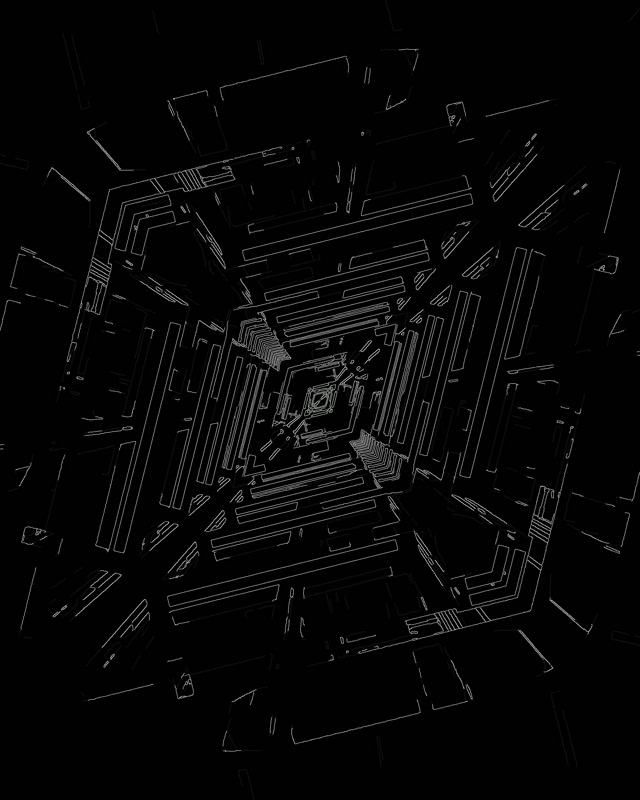 Neon টানেল সাই-ফাই করিডোর VJLoops ৪:৫ Instagram 60fps Screensaver