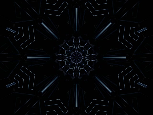 নিয়ন টানেল গাঢ় তুষারকণা মণ্ডল VJLoops ৪:৩ ক্লাসিক 60fps স্ক্রিনসেভার