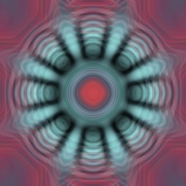 Pulsating Neon Tunnel VJ Loop 1:1 Square 60fps Screensaver Kaleidoscope