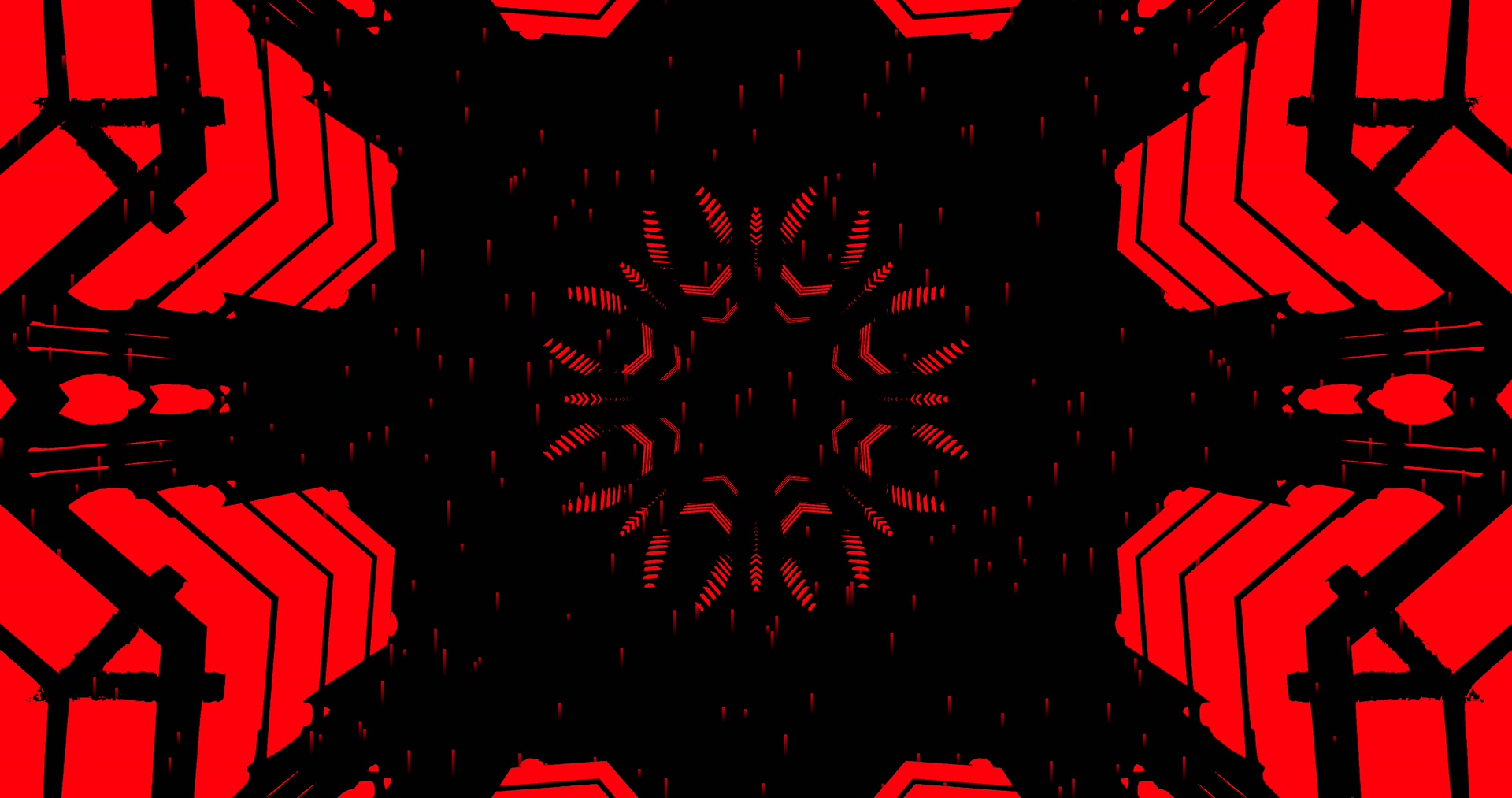 Túnel de Neó Vermell Negre 4K UHD 60fps Estalvi de Pantalla VJLoops