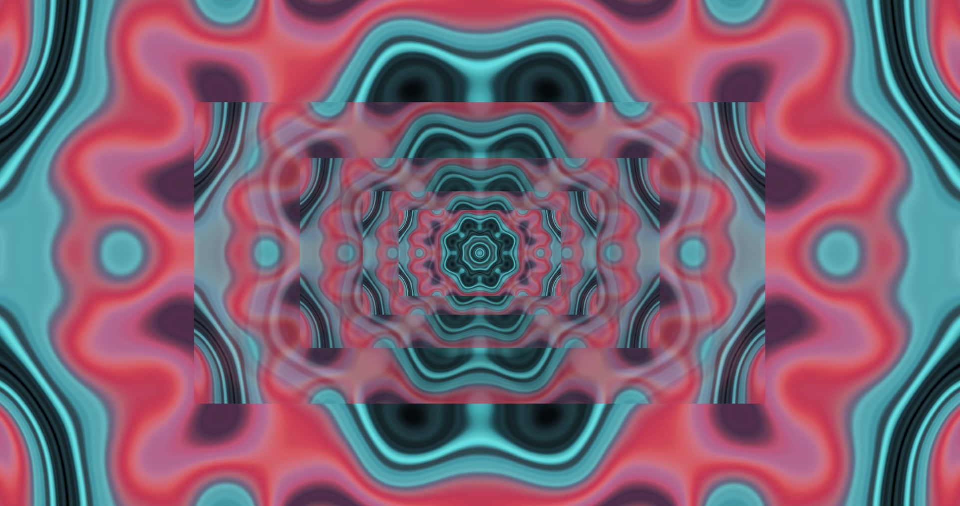 Pink Cyan Neon Tunnel 4K UHD 60FPS VJ Animation Screensaver PC