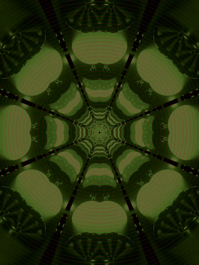 Neon Tunnel Kaleidoscope Vortex 3:4 iPad Portrait 60fps Screensaver VJ Loop