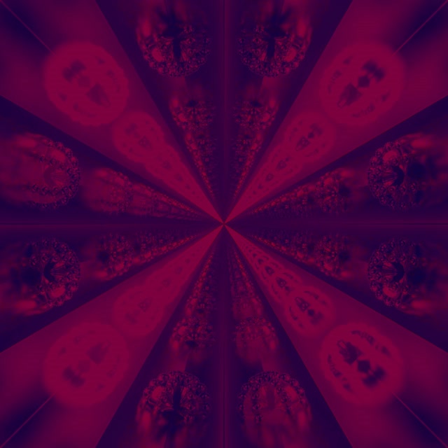 Pulsating Red Neon Tunnel 1:1 Square 60fps Screensaver VJ Loop