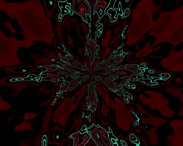 Túnel de Neó Esclat Fractal Bucle Vj 5:4 Industrial 60fps Protector de Pantalla Rosa Verd