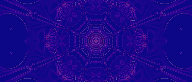 Túnel de Neó Caleidoscopi Teranyina Violeta VJLoops 21:9 Ultraample 60fps Protector de Pantalla