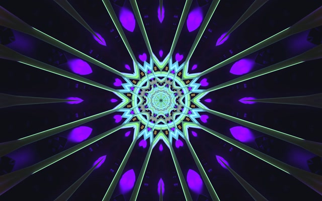 Túnel de Neó Lila Estrella Protector de Pantalla 60fps 16:10 MacBook VJ Loop