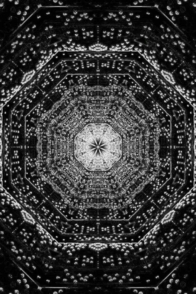 Neon Tunnel Fractal Octagon Vortex 2:3 Photo Portrait 60fps Screensaver Vj Loop