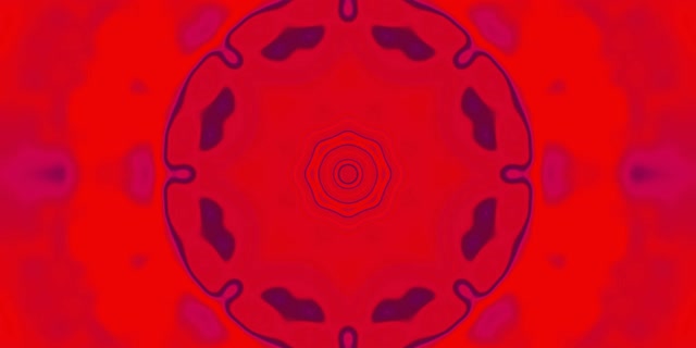 Red Neon Tunnel Kaleidoscope VJ Loop 2:1 Univisium 60fps Screensaver