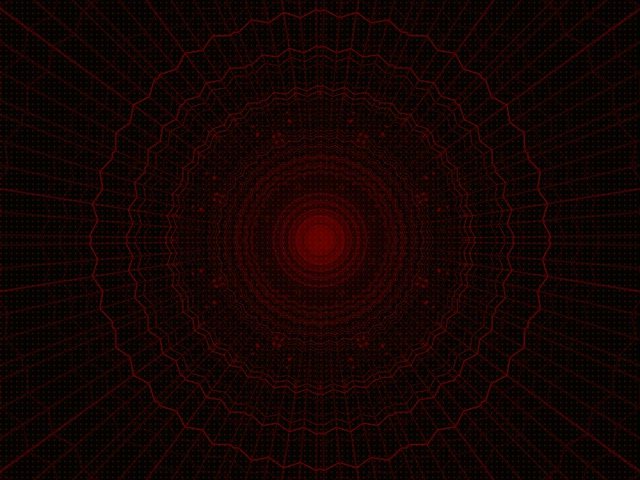 Red Neon Tunnel Polygon Web Vortex 4:3 Classic 60fps Screensaver Vj Loop