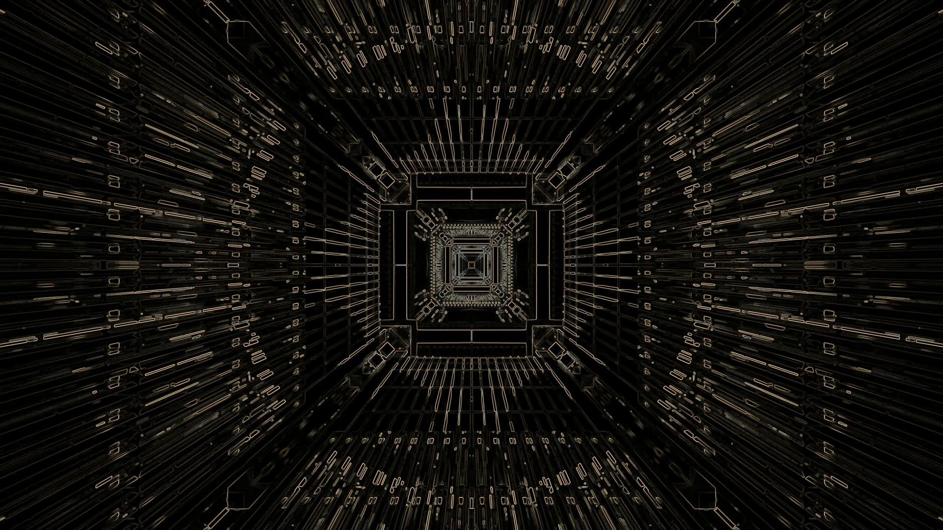 Túnel de Neó Or Protector de Pantalla 4K UHD 60fps VJ Loop PC