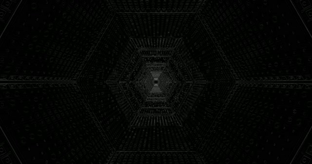 Túnel Hexagonal Fosc VJLoops - Fons Moviment Geomètric Abstracte