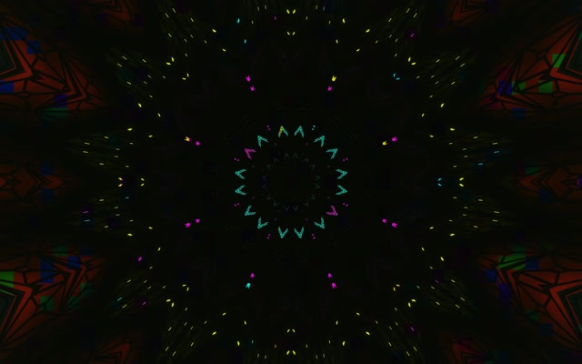 Túnel de Neó Calidoscopi Estrella Explosió VJ Loop 60fps 16:10 MacBook Estalvi de Pantalla
